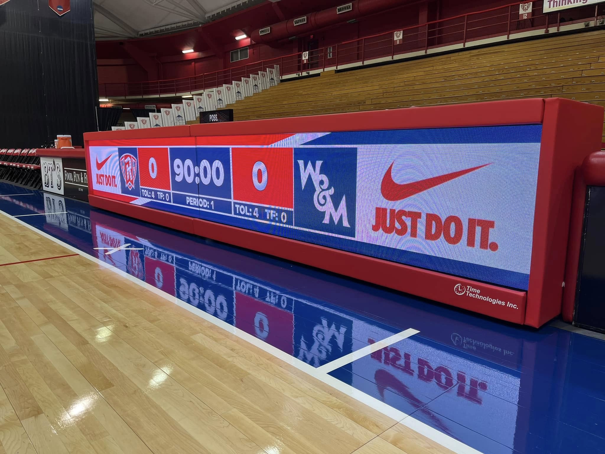 Broadcast-style venue setup